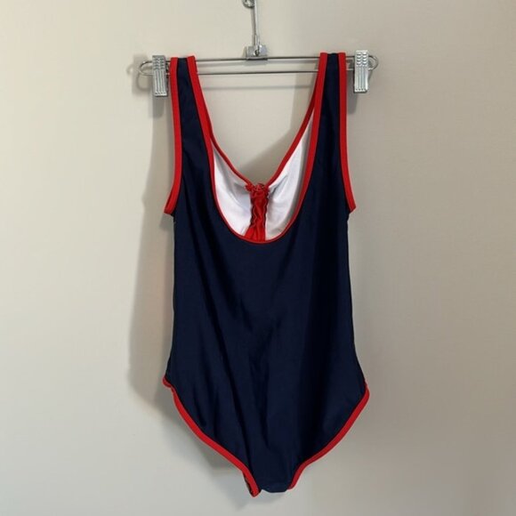 NWT Girls  FILA Quarter zip one piece swimsuit size 14 - Picture 2 of 7